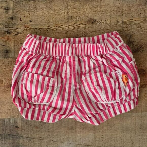 Gymboree Girls Hot Pink And White Striped Bubble Shorts -3T - Picture 4 of 5